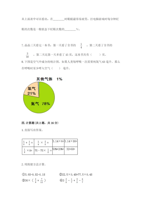 小学数学六年级上册期末测试卷附参考答案（培优）.docx