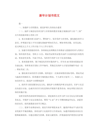 精编之新年计划书范文.docx