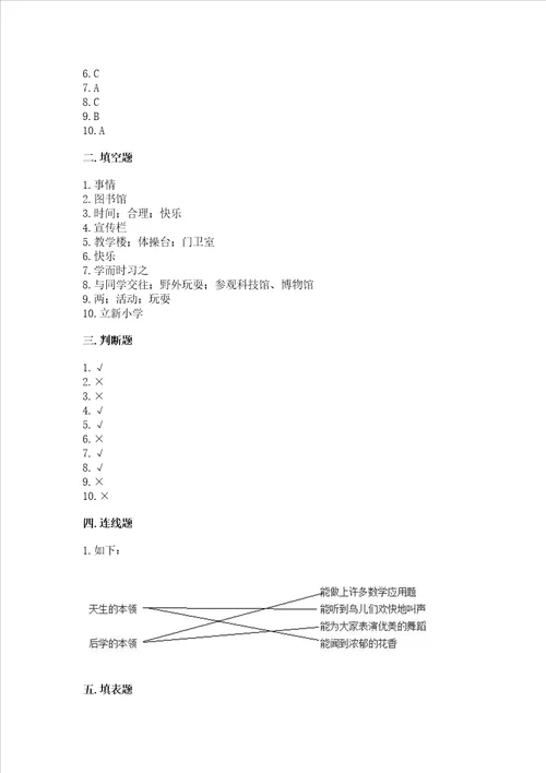 部编版三年级上册道德与法治期中测试卷附完整答案夺冠