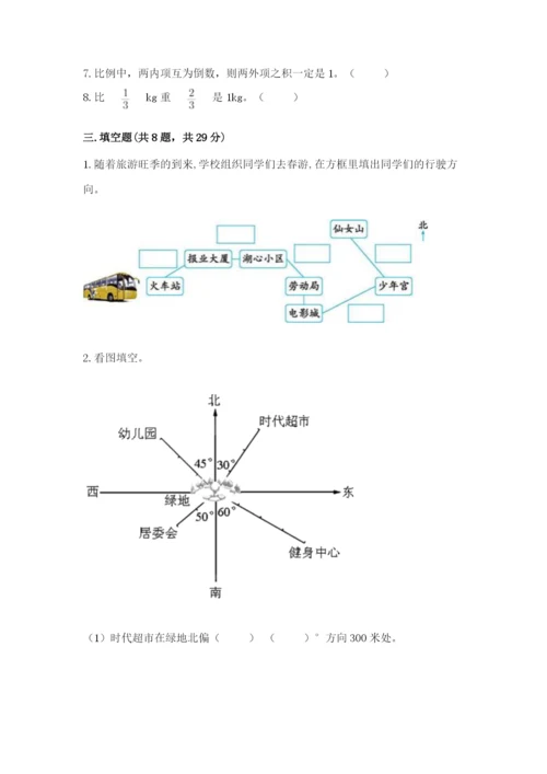 人教版六年级上册数学期中考试试卷含答案解析.docx