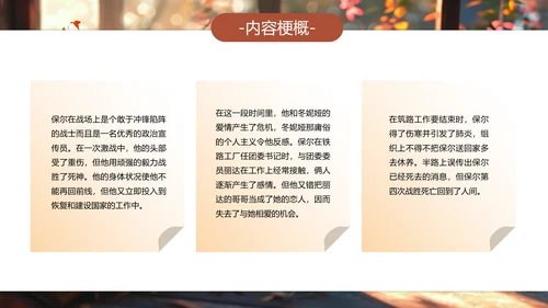钢铁是怎样炼成的PPT模板