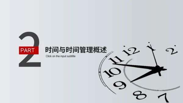 TIME时间管理技功通用PPT模板