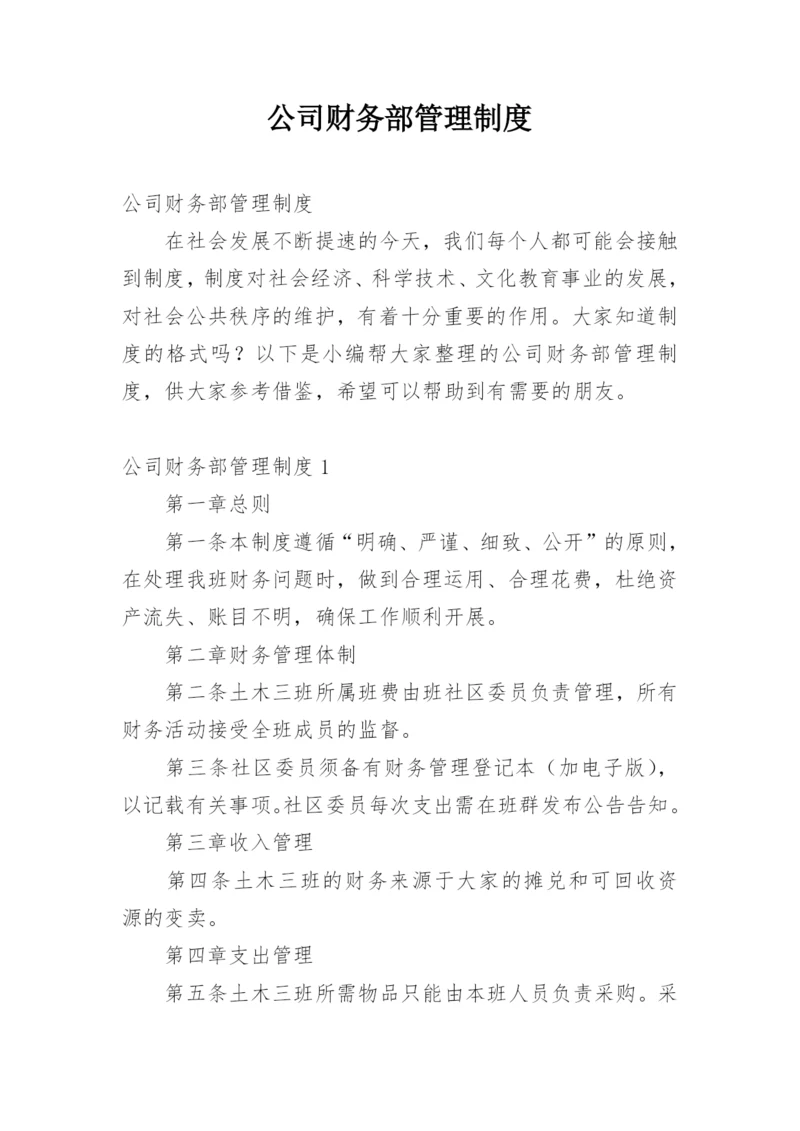 公司财务部管理制度_5.docx