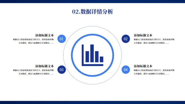 蓝色大气科技感企业年终总结项目汇报通用PPT模板