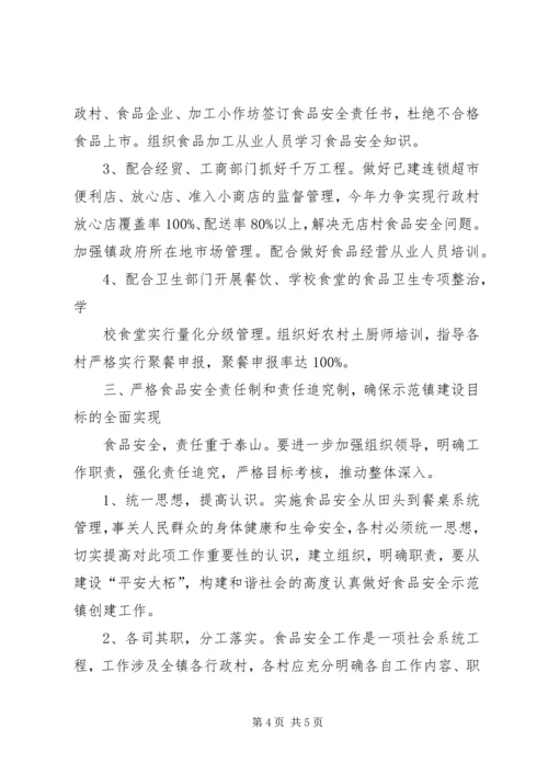 在创建食品药品安全示XX县区动员会上的工作报告1 (5).docx