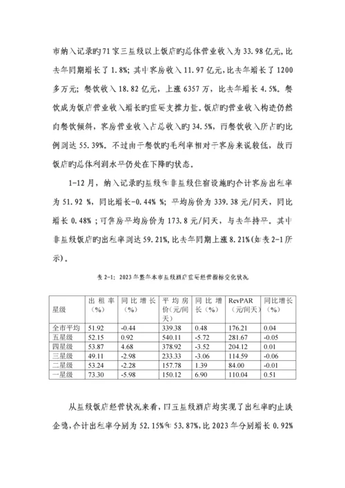 宁波酒店行业运行和发展分析.docx