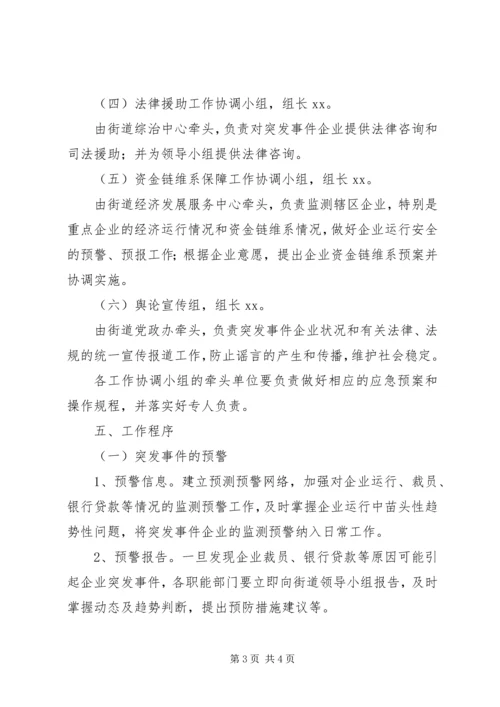 街道防范和应对金融危机应急处置预案工作.docx