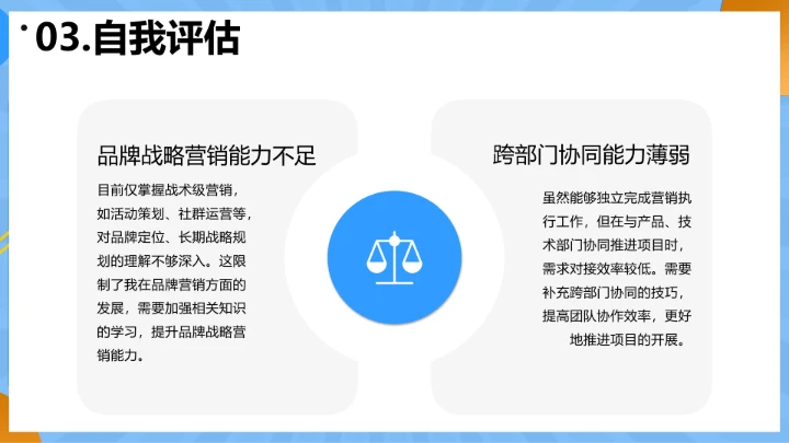 蓝色简约工商管理专业大学生职业生涯规划发展展示PPT