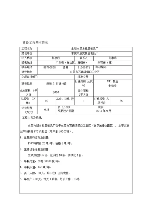 建设项目环境影响评测报告表