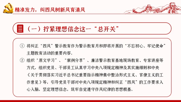 加强党的作风建设纠四风树新风育清风廉政党课PPT