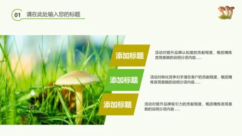 绿色植物野生菌类生长动态ppt