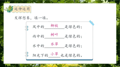 【核心素养】部编版语文四年级下册-10.绿 第2课时（课件）