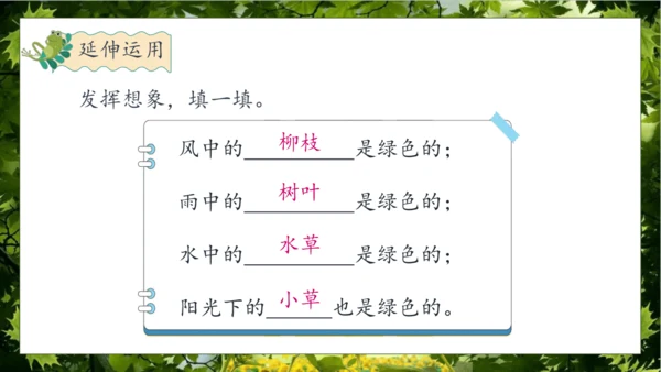 【核心素养】部编版语文四年级下册-10.绿 第2课时（课件）