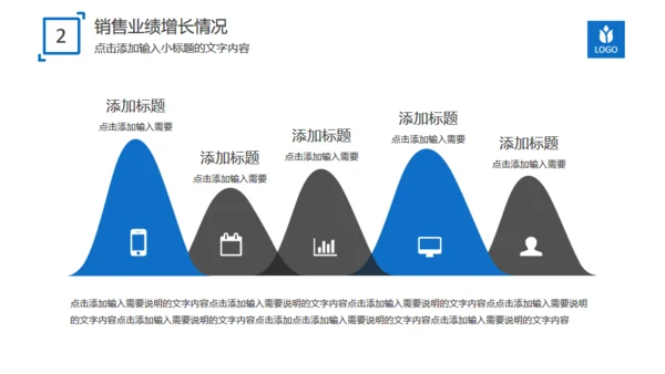 蓝色扁平团队商务工作汇报通用PPT模版