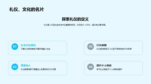 礼仪修养，成才之路