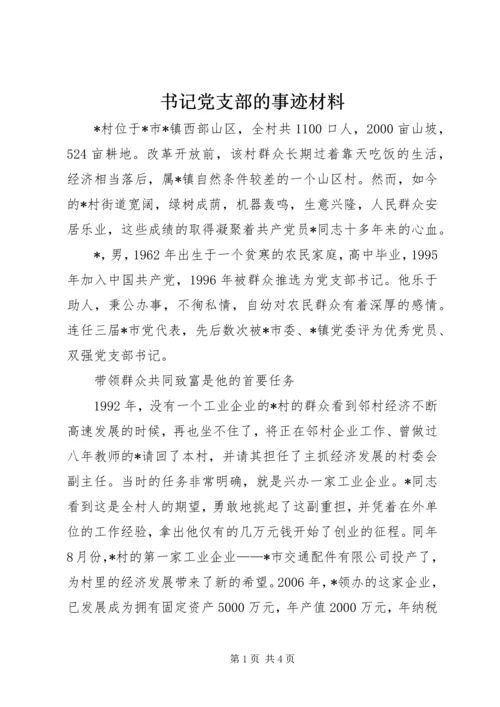 书记党支部的事迹材料.docx