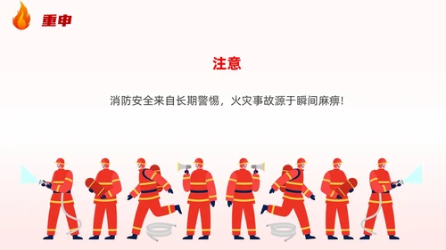 插画风厨房消防安全培训居家安全厨房着火PPT课件