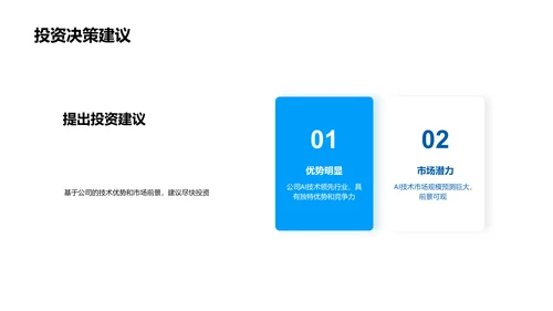 AI技术融资汇报PPT模板