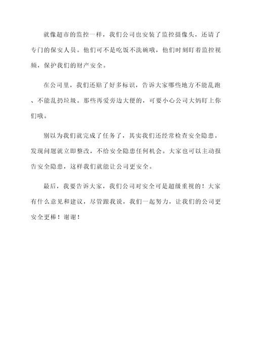 公司贯彻落实安全情况汇报