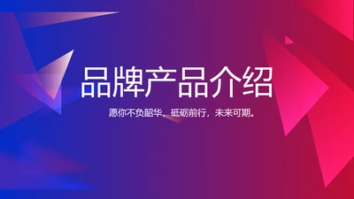 大气时尚品牌公司产品介绍宣传通用PPT