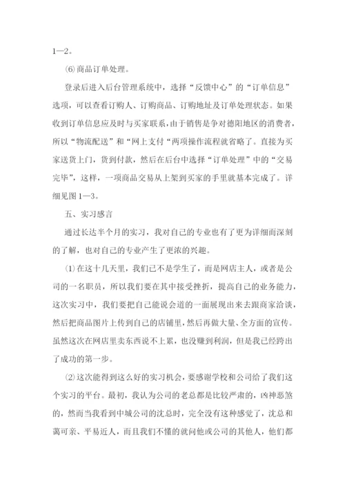 电子商务实习报告精选.docx