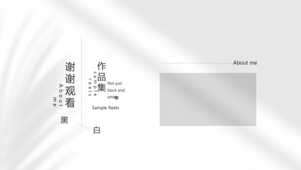 时尚创意个人作品集作品展示ppt动态模板