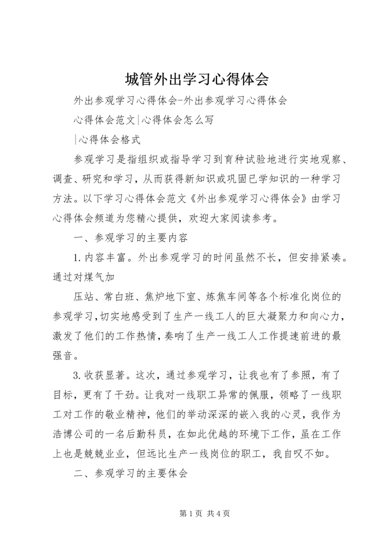 城管外出学习心得体会 (4).docx