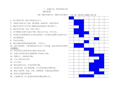 交流中心计划书