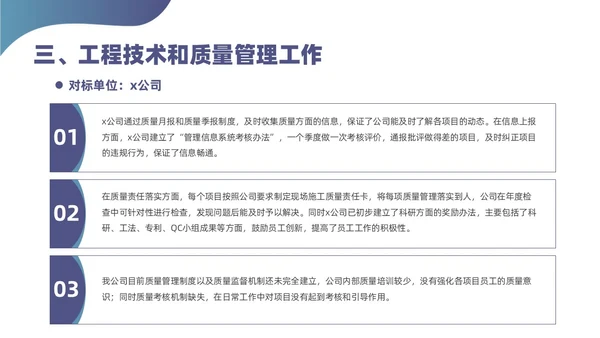 蓝色简约风对标分析培训课件