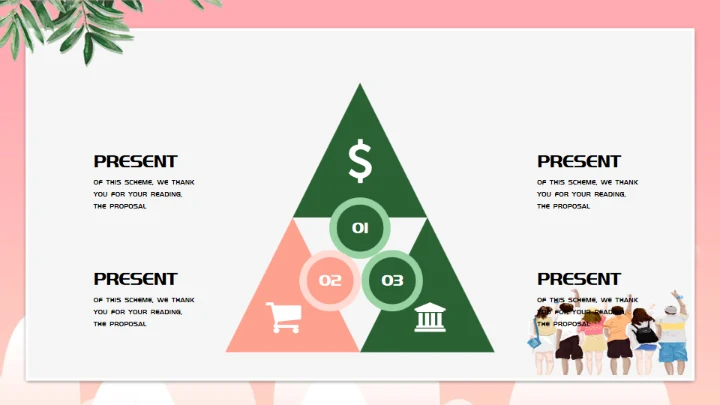 集美们生活回忆粉色女孩的回忆通用PPT模板