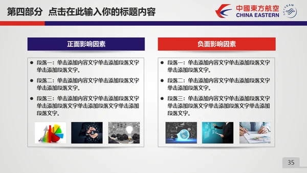 东方航空公司动态通用PPT模板