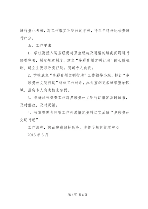 罗汉中学多彩贵州文明行动工作方案 (5).docx