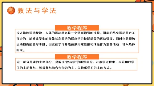 篮球运球说课稿PPT模板