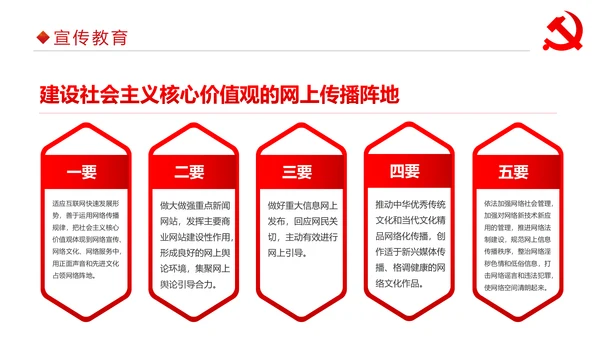 详细内容社会主义核心价值观PPT模板