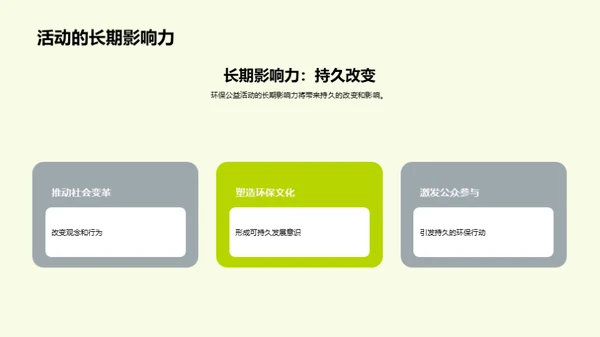 绿色未来：环保公益新篇章