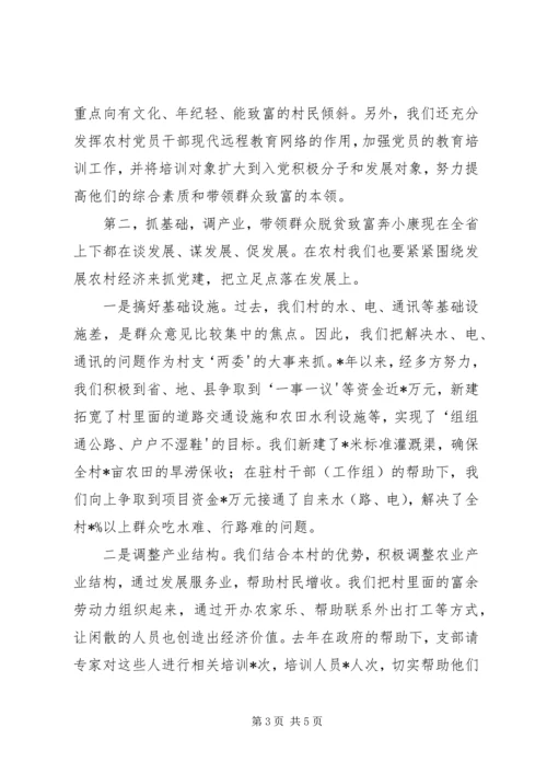 村党支部书记廉政汇报 (2).docx