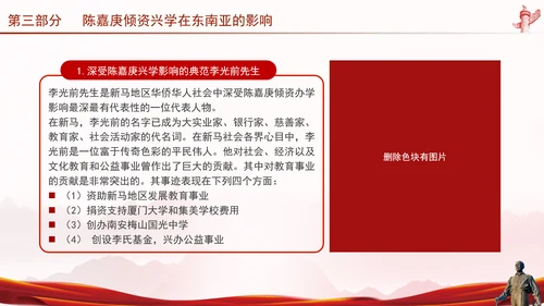 纪念爱国华侨陈嘉庚的光辉业绩和国际影响主题团课ppt