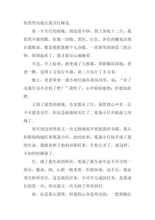我不再怕黑作文.docx