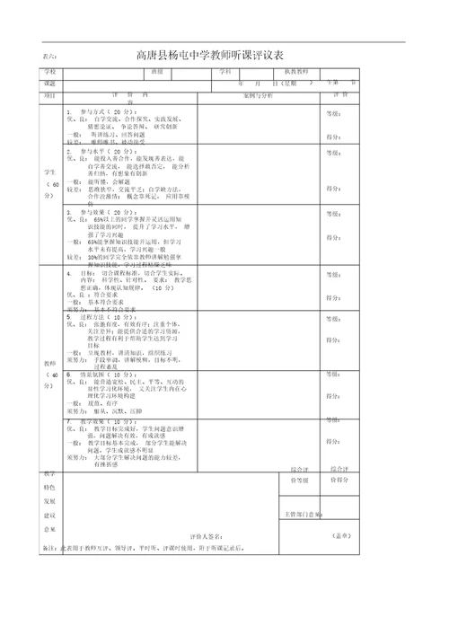 教师综合评价方案