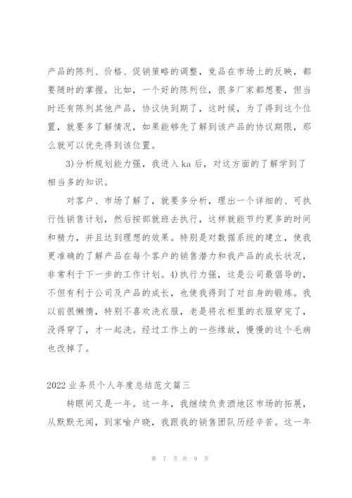 业务员2022年度工作总结范文.docx