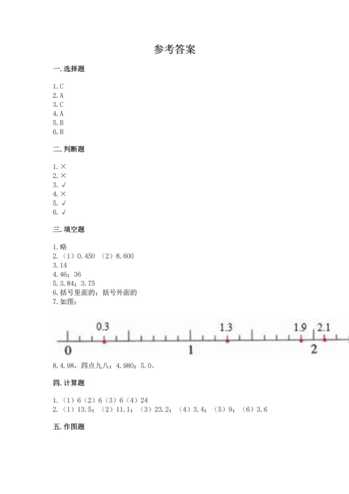 小学四年级下册数学期末测试卷及参考答案【名师推荐】.docx