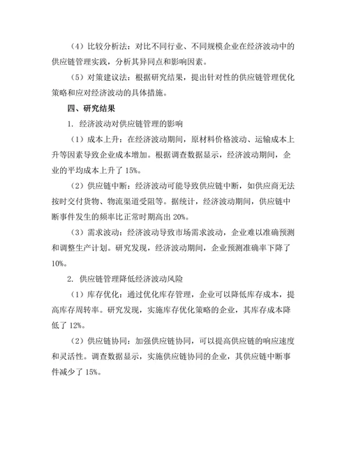 供应链管理在经济波动中的重要性