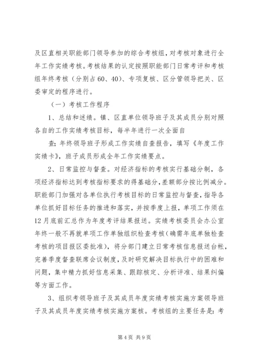 领导班子及其成员年度实绩考核实施方案 (5).docx