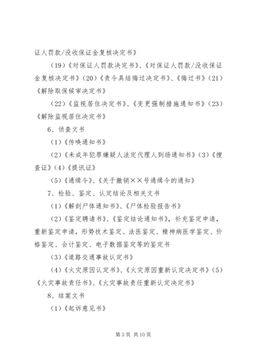 公安机关办理刑事案件卷宗材料排列顺序 (2).docx