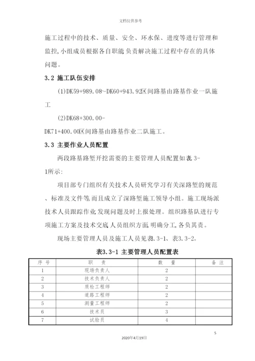 深路堑开挖专项施工方案.docx