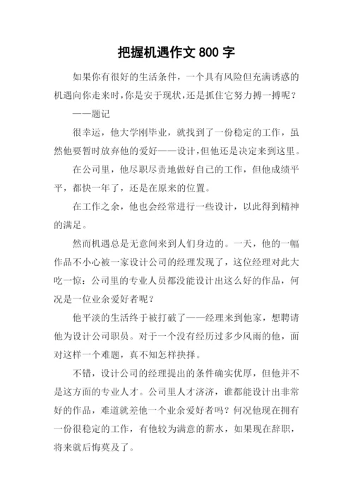 把握机遇作文800字.docx