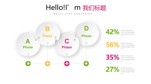 手绘新鲜绿色有机水果动态PPT