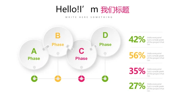 手绘新鲜绿色有机水果动态PPT