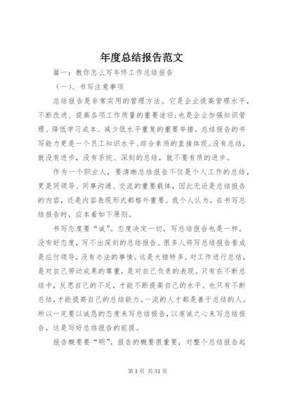 年度总结报告范文.docx
