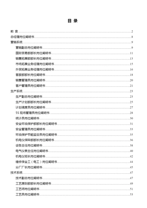 集团有限公司岗位说明书汇编手册.docx